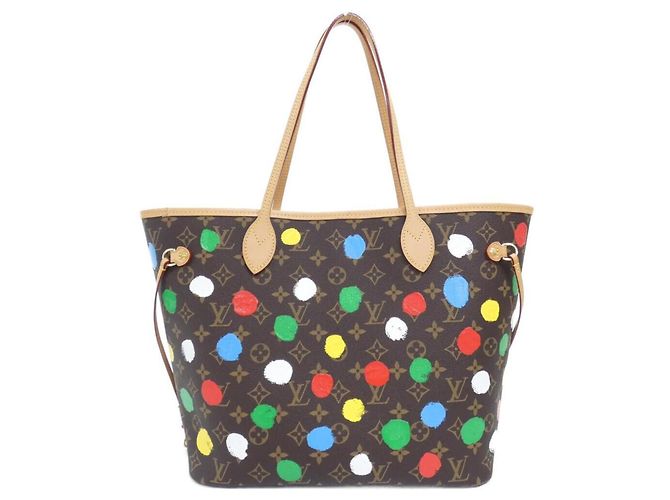 Borsa Louis Vuitton Monogram Neverfull MM Marrone Multicolore
