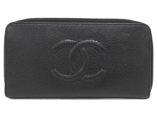 Portafoglio lungo Chanel Timeless CC Line Nero