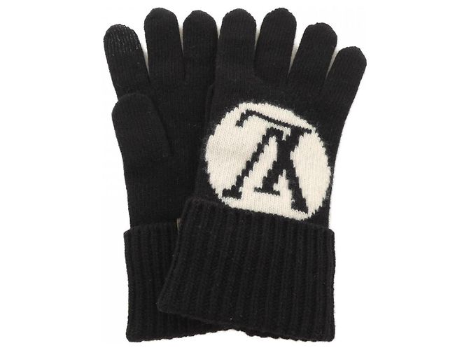 Louis Vuitton Maiko LV Medallion Handschuhe Schwarz