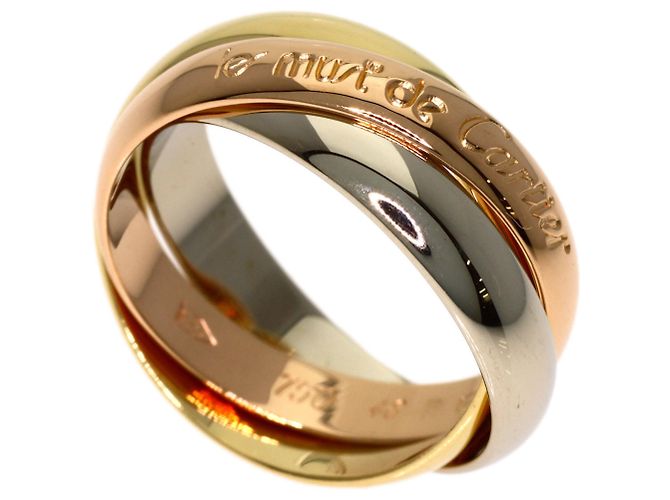 Anello Cartier Trinity in oro rosa bianco e giallo 18K