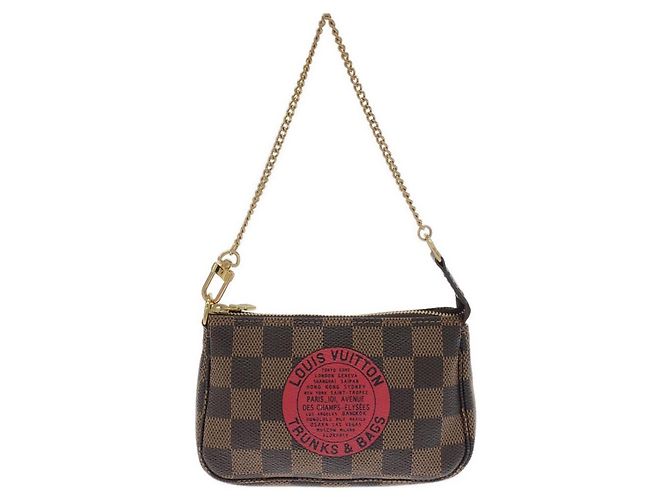 Louis Vuitton Damier Mini Pochette Accessoires Marrone