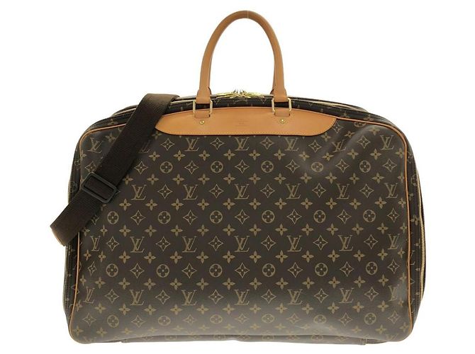 Bolsa Boston Louis Vuitton Monogram Alizé du Poche Marrom