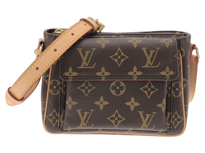 Bolsa de Ombro Louis Vuitton Monogram Viva Cite PM Marrom