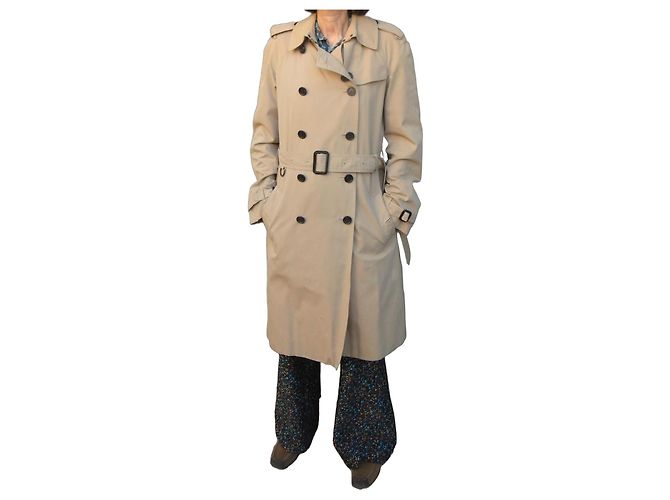 Burberry Trench-coat clássico bege em algodão