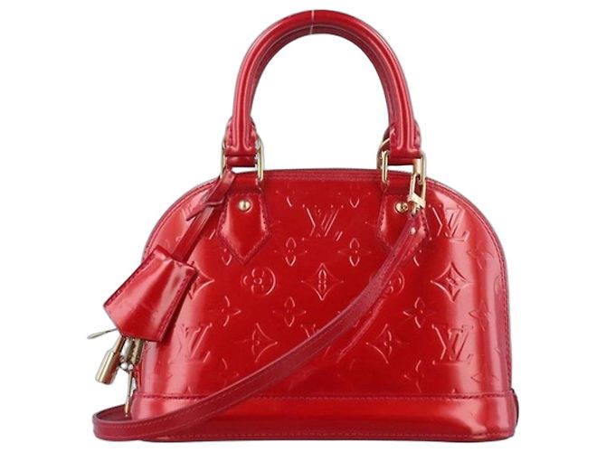 Sac à main Louis Vuitton Alma BB Monogram Vernis Rouge