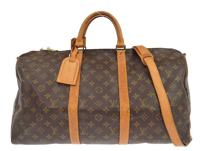 Louis Vuitton Keepall Bandouliere Monogram Canvas 50 Marrom