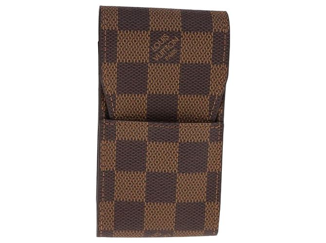 Louis Vuitton Etui Cigarette Case Damier Canvas Brown