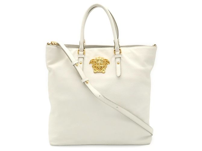 Saco Tote Versace Medusa Branco