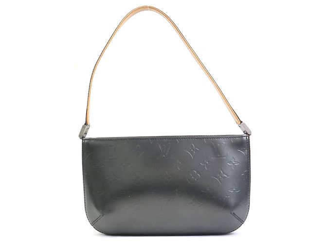 Borsa a spalla Louis Vuitton Monogram Mat Marrone Nero