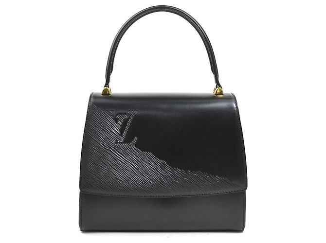 Bolsa de couro Louis Vuitton Opera Line Athens Preto