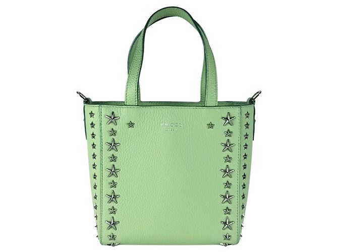 Borsa in pelle verde Jimmy Choo