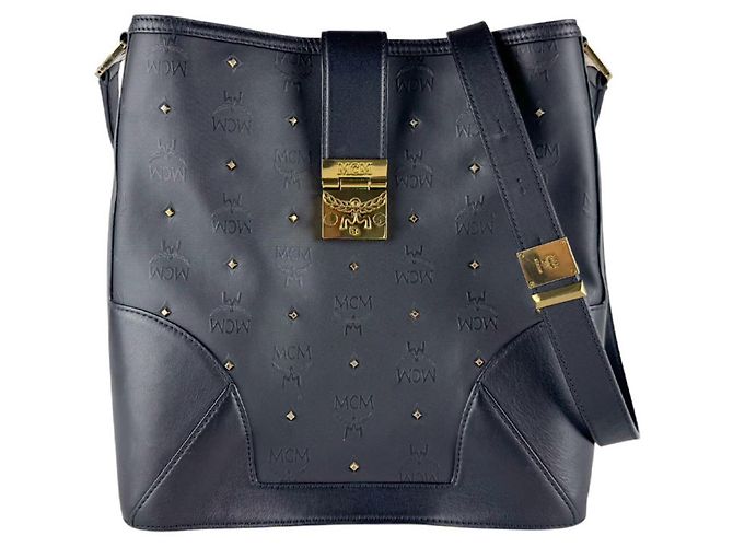 Borsa a tracolla MCM nera Nero