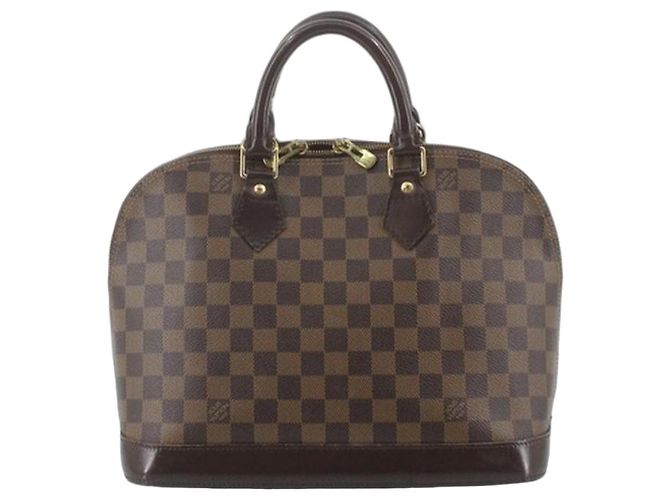 Louis Vuitton Alma PM Bolsa Damier Ebene Marrom