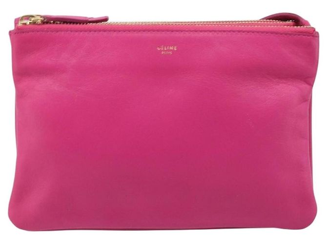 Céline Celine Trio Leather Small Rosa