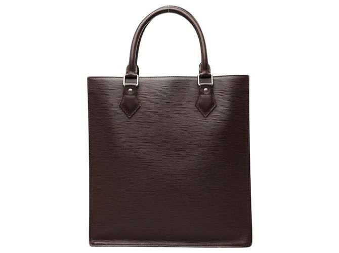 Bolsa Louis Vuitton Epi Sac Plat PM Marrom