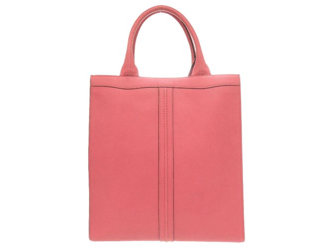 Saco Tote Valextra Punch em couro rosa 0260