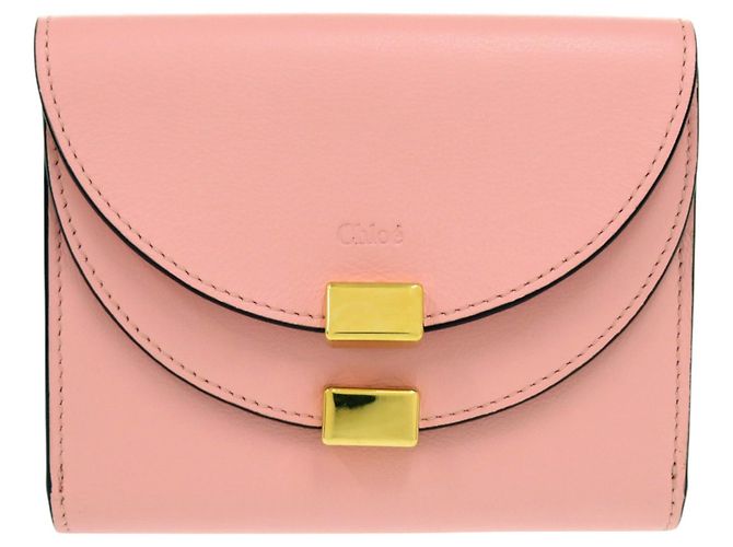 Cartera Mini Georgia de piel de becerro Chloé Rosa