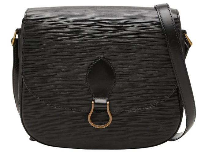 Borsa a tracolla Louis Vuitton Epi Saint Cloud Nero