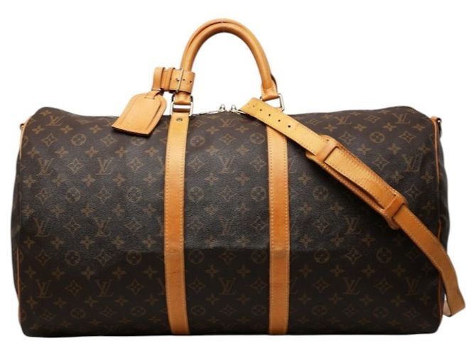 Louis Vuitton Monogram Keepall Bandoulière 55 Marron