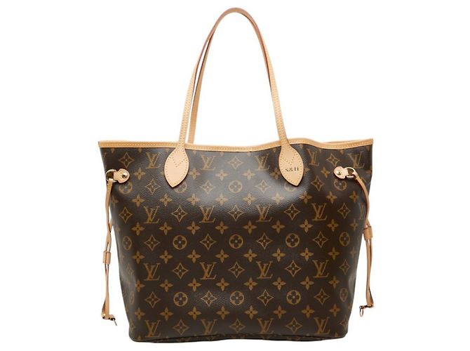 Sac Cabas Louis Vuitton Monogram Neverfull MM Marron Rose