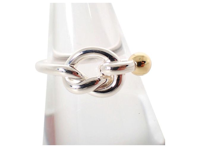 Autre Marque Anillo banda Tiffany & Co. en plata de ley y oro amarillo