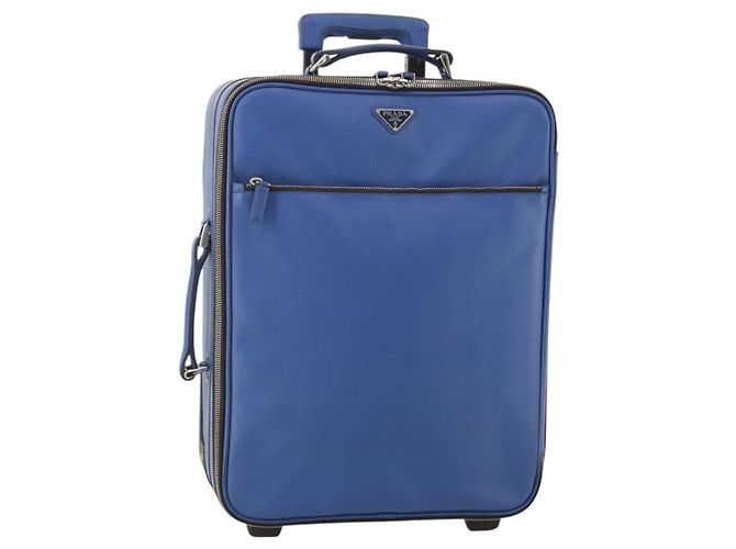 Borsa da viaggio Prada Nylon Mini Blu