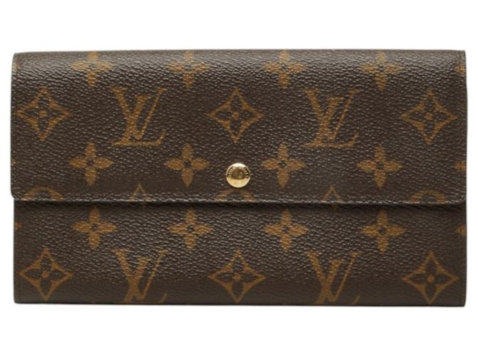Cartera Larga Louis Vuitton Monogram Castaño