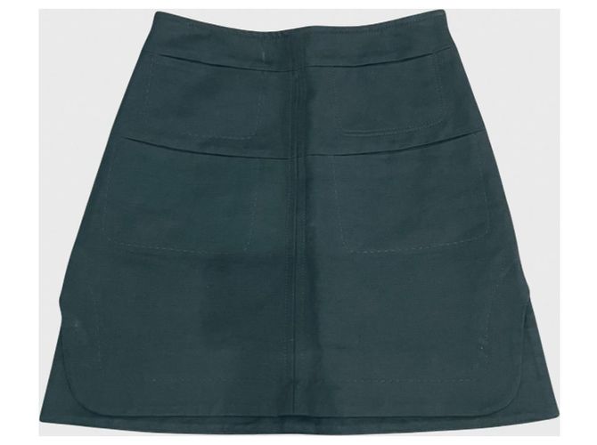 Gonna Carven verde T.40