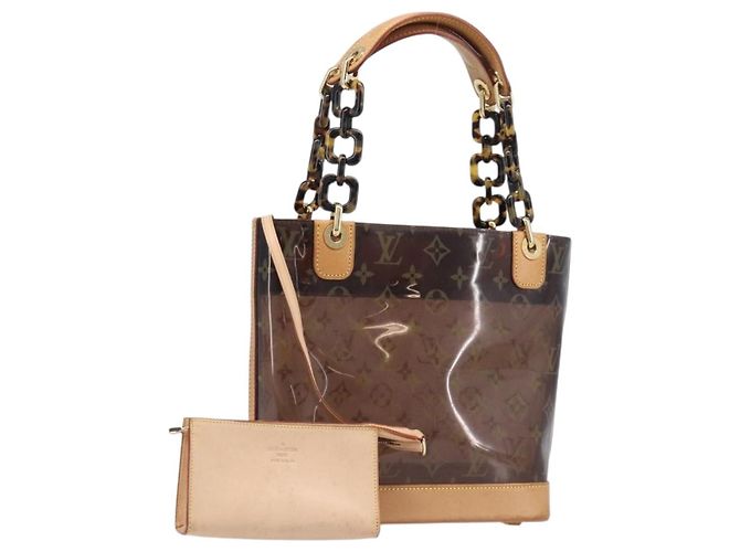 LOUIS VUITTON Monogram Vinyl Cabas Amble PM Hand Bag M92502 LV Auth BA15513V Monograma