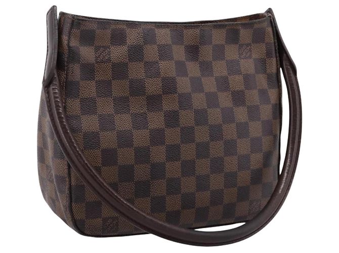 Bolsa de Ombro LOUIS VUITTON Damier Ebene Looping MM SPO LV Auth LN162