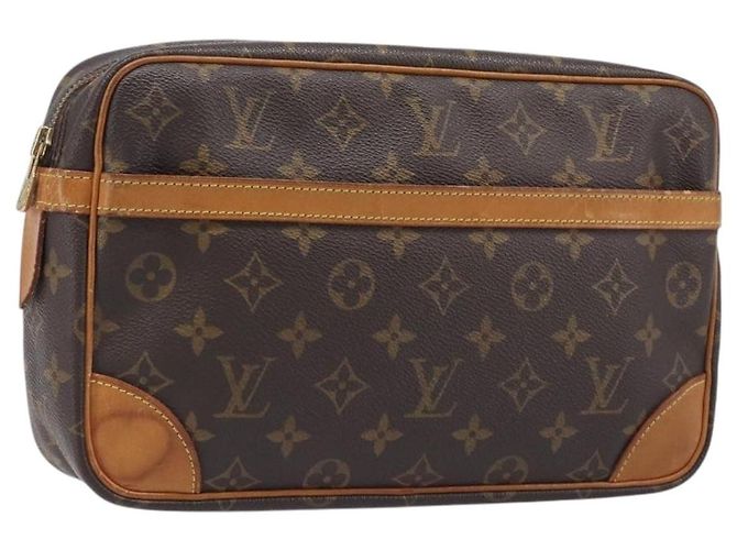 LOUIS VUITTON Monogram Compiegne 28 Clutch Bag M51845 LV Auth BA15555 Monograma