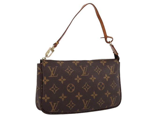 LOUIS VUITTON Monogram Pochette Accessoires Accessory Pouch M51980 Auth 202019