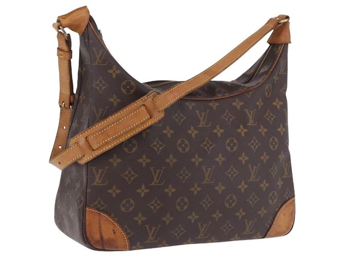 Bolsa de Ombro LOUIS VUITTON Monogram Boulogne 35 M51260 LV Auth 204116