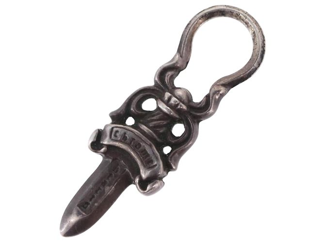 Pingente Chrome Hearts Dagger Top Ag925 Silver Auth 204345M Prata