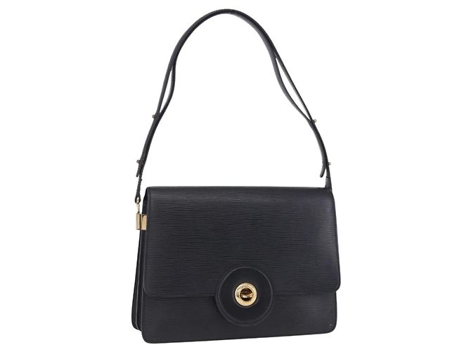 LOUIS VUITTON Epi Free Run Shoulder Bag Black M52402 LV Auth 204301 Noir