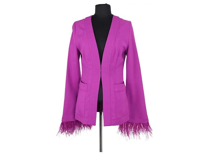 Blazer roxo de viscose Essentiel Antwerp