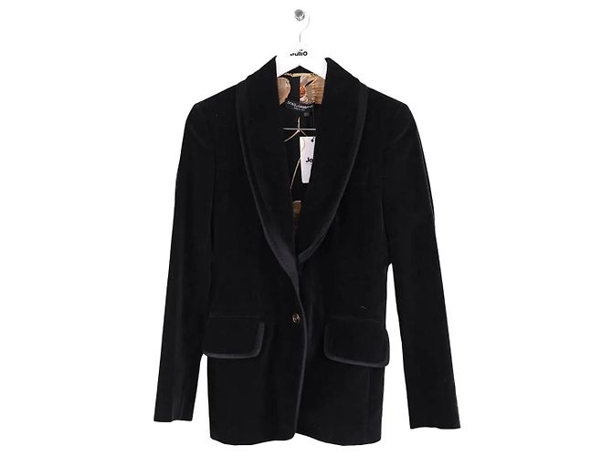 Dolce & Gabbana Black Wool Blazer