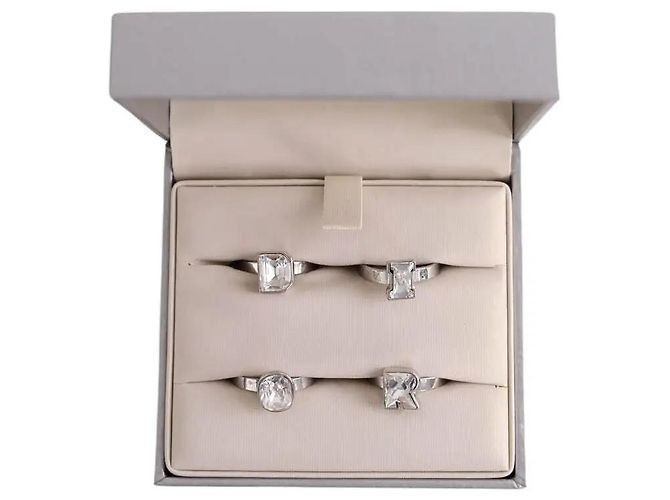 Autre Marque Set di anelli Dior argento metallo