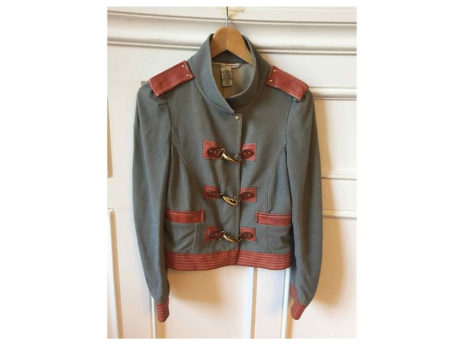 Diane Von Furstenberg Jacke Gr. 36 Grau
