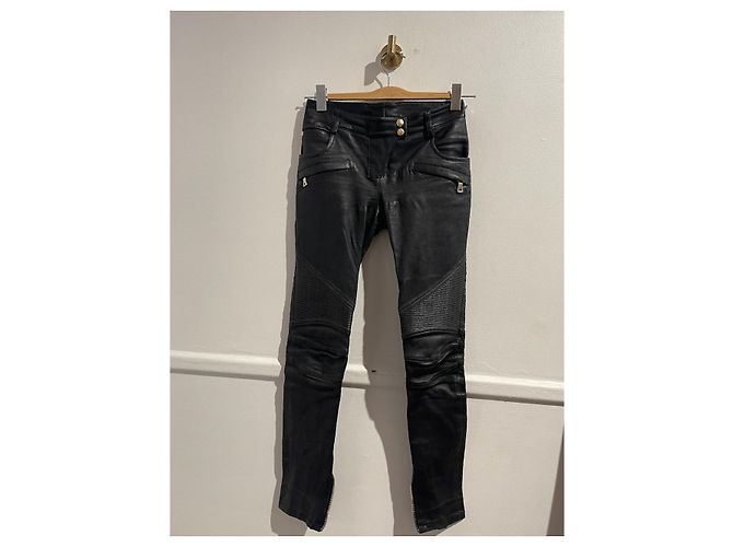 Calças Balmain pretas T.34 Preto