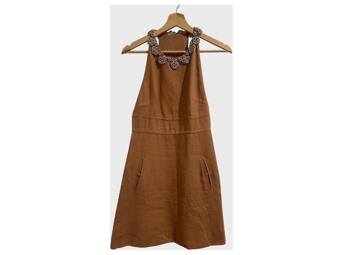 Valentino Garavani Valentino Kleid camel T.36 Kamel