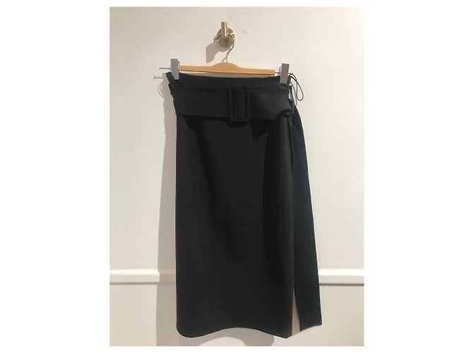 Falda Oscar de la Renta negra T.34 Negro