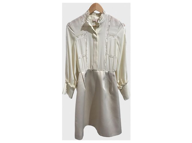Dice Kayek Kleid écrue Gr.40 Beige