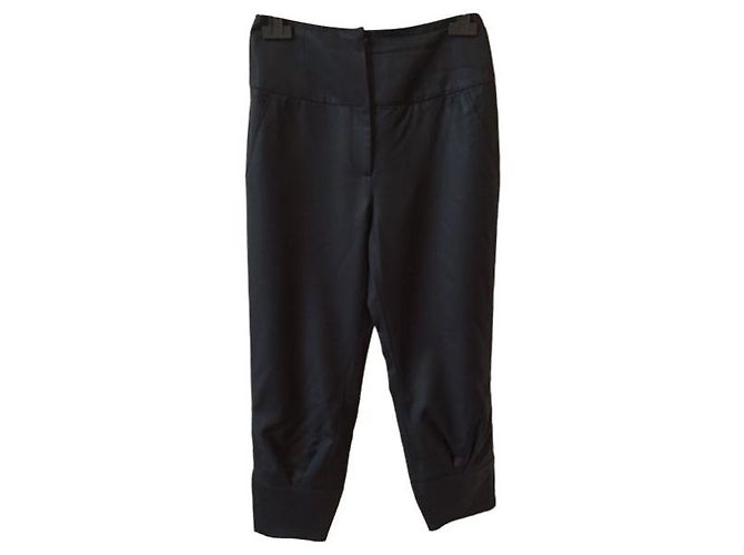 Céline Pantaloni Celine Blu Navy T.38