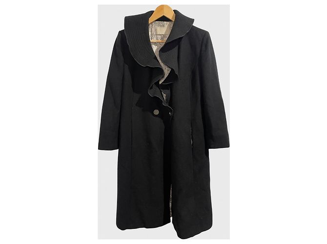 Valentino Garavani Valentino Mantel schwarz Gr.40