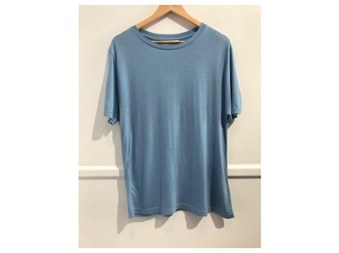 Courreges T-shirt Courrèges blu T.L NUOVA
