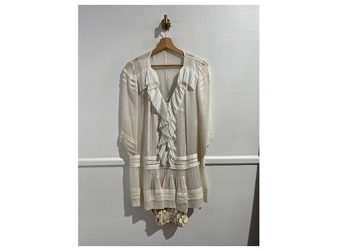 Barbara Bui Vestido Babara Bui écrue T.40 Crudo