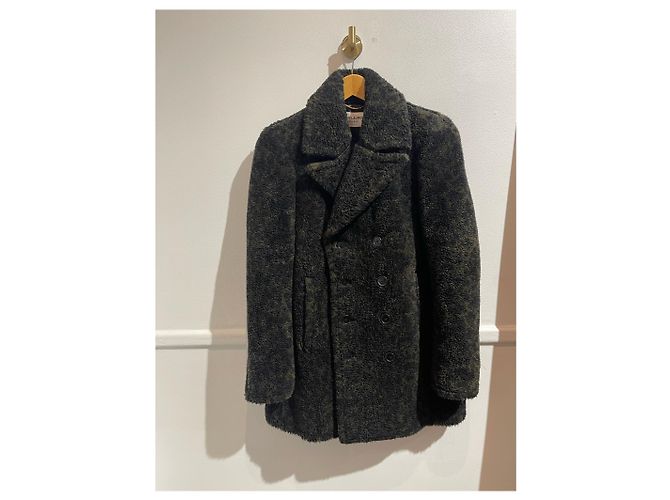 Autre Marque Saint Laurent Mantel T.38 Schwarz