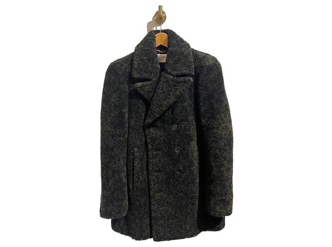 Autre Marque Cappotto Saint Laurent T.38 Nero