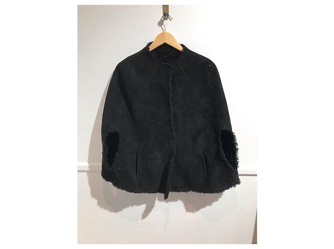 Ines et Marechal Lammfelljacke Ines & Marechal T.38 Schwarz